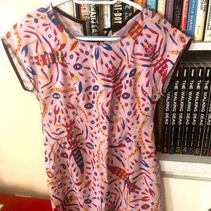 Nooworks pink scorpion mini dress